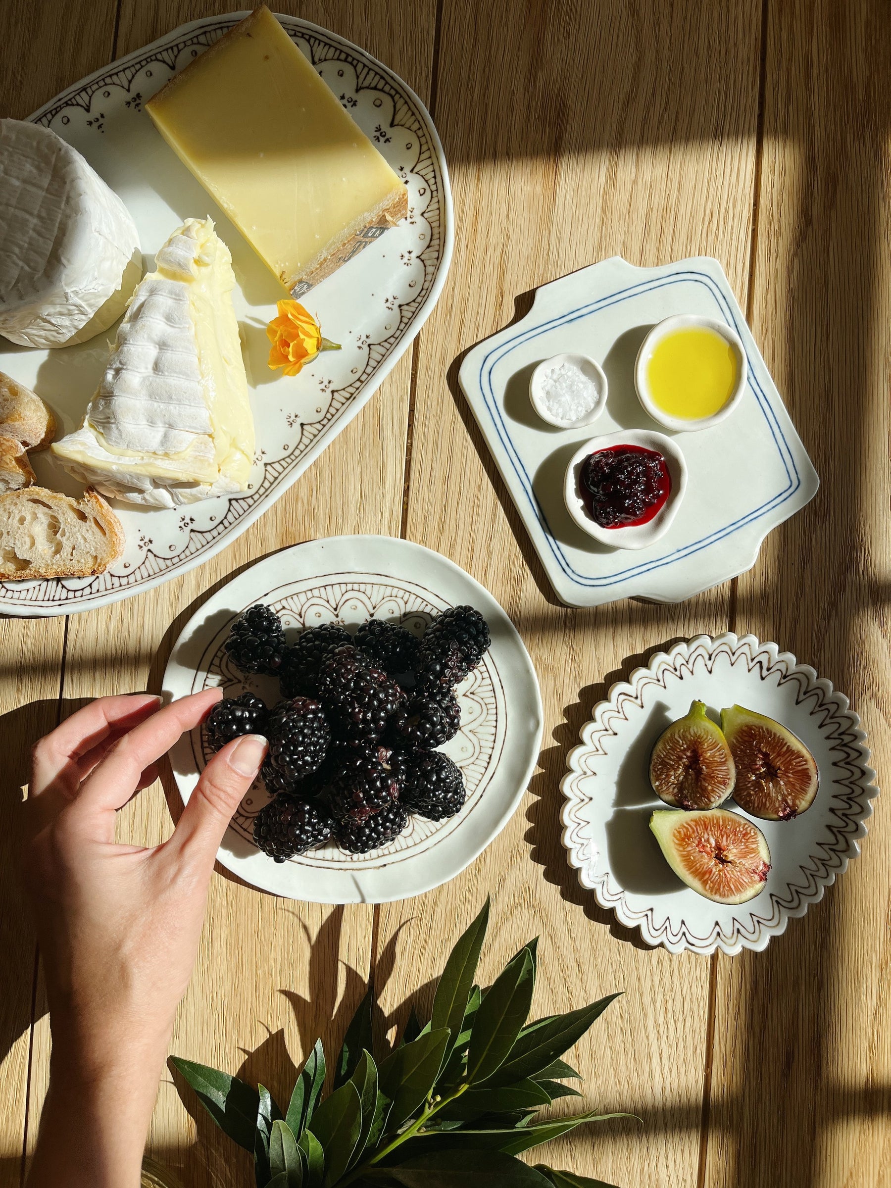 Plates, Platters, and Tray by Stephanie Dawn Matthias
