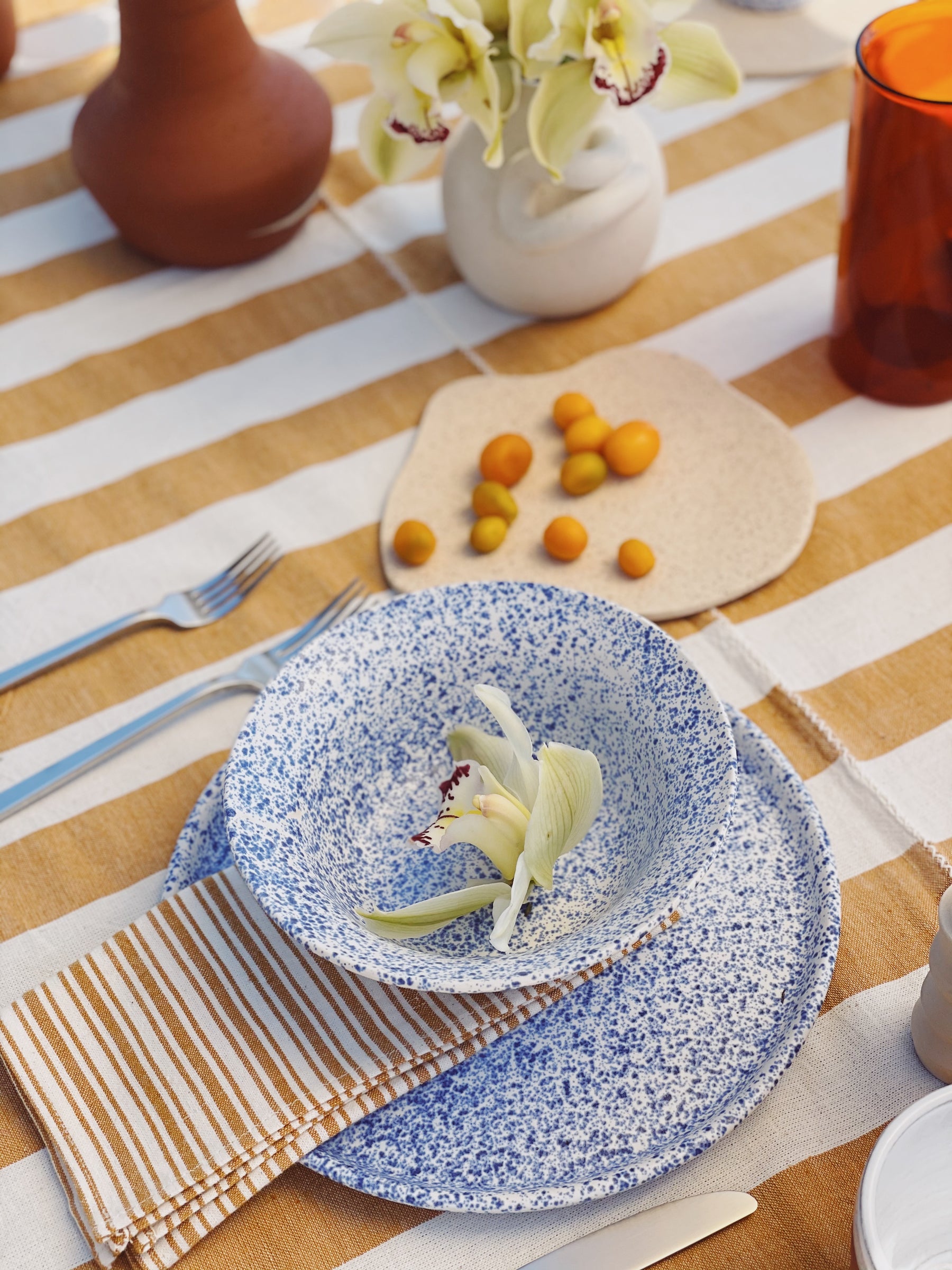 Tephra Bowl and Plate by Salamat Ceramics