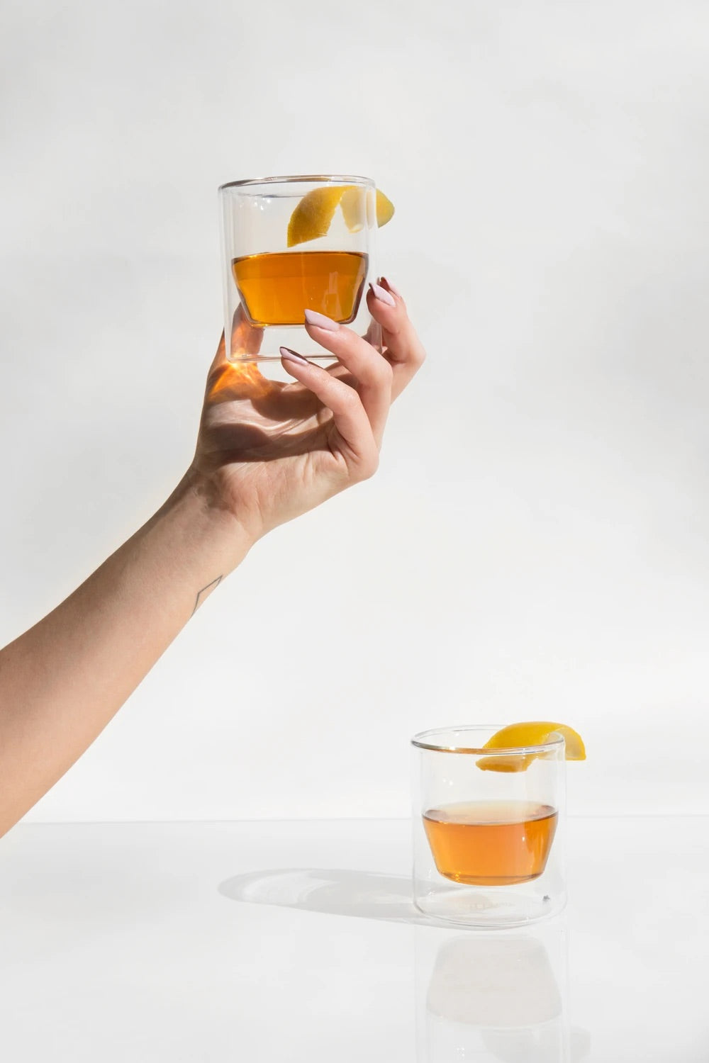Yield Design Co Clear Double Wall Glass Tumbler Set of Two