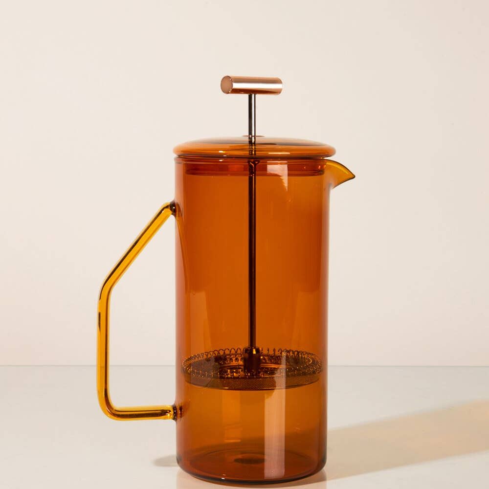 Amber Glass French Press by Yield