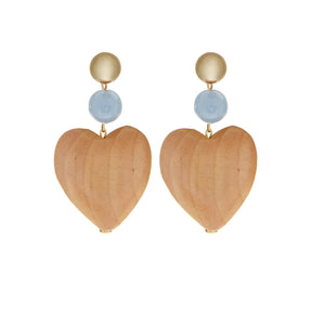 The Blue Heart Earrings by Sophie Monet