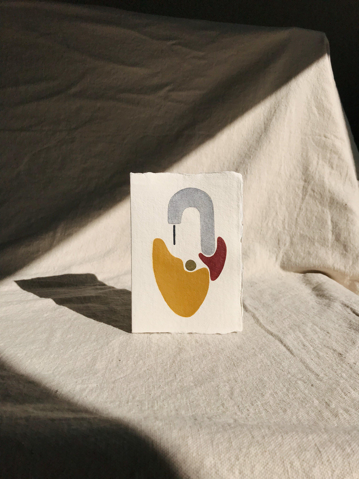 Geometric Hand Painted Card by Ayse Sirin Budak | H.SMITH
