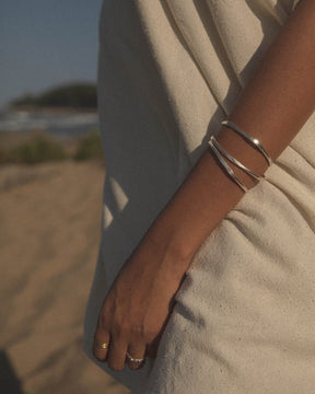 The Sterling Silver Sunshine Cuff by Moneh Brisel Jewelry