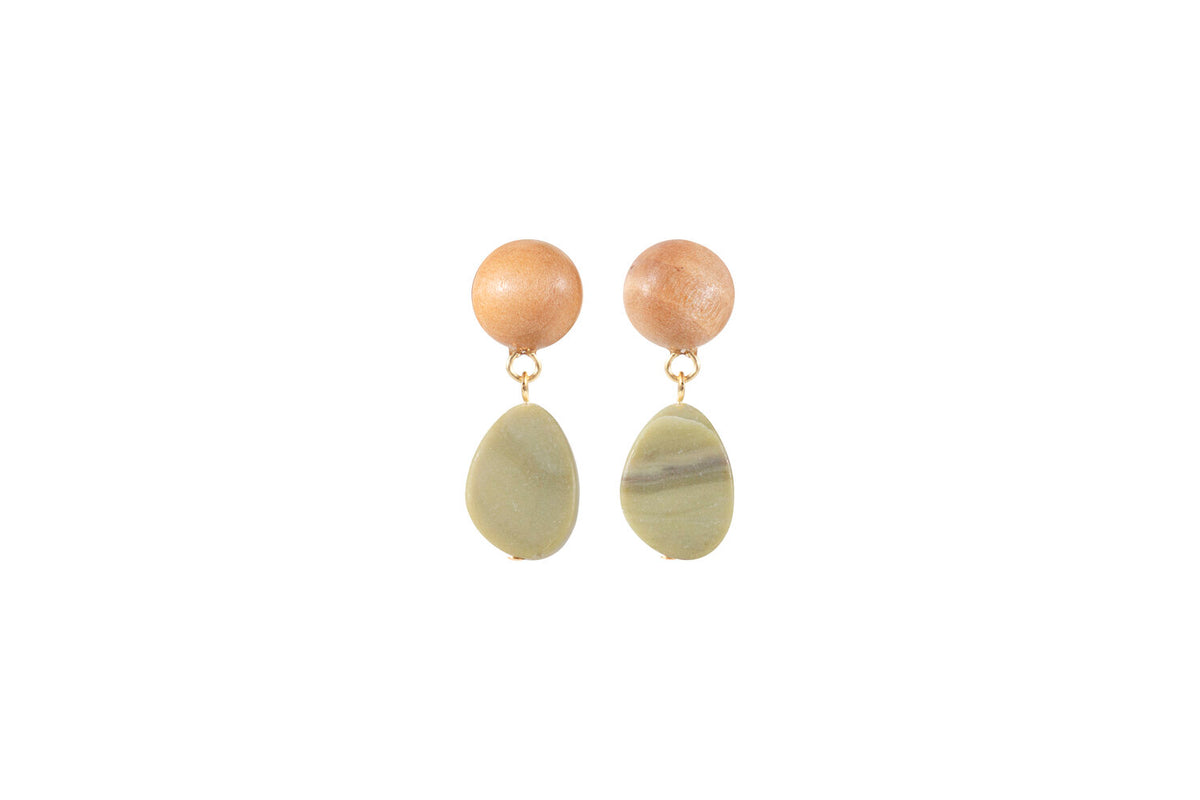 Petite Jasper Drop Earrings by Sophie Monet