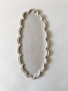 The Scalloped White Platter by Stephanie Dawn Matthias (SDM)
