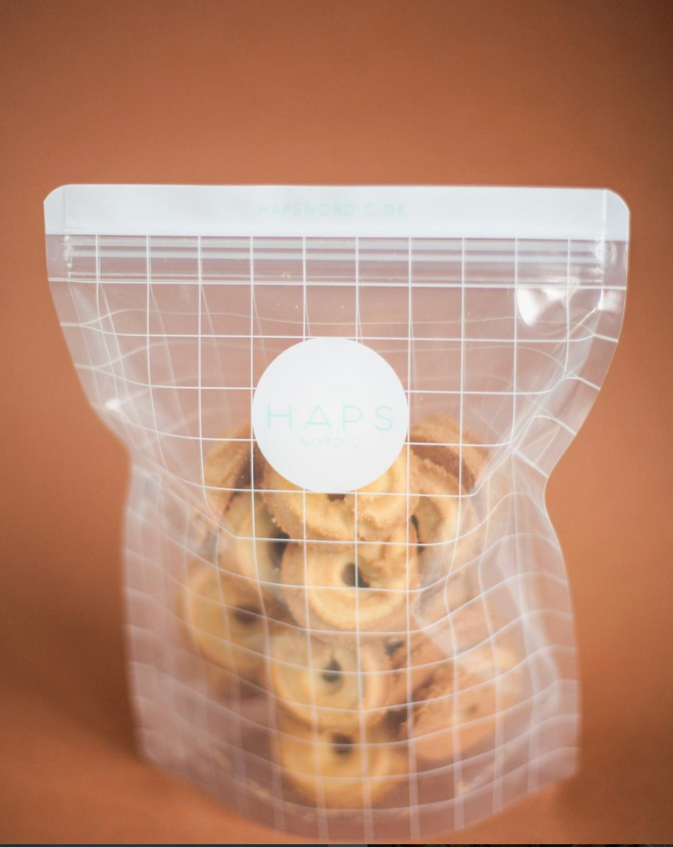 Medium Check Reusable Snack Bags by Haps Nordic