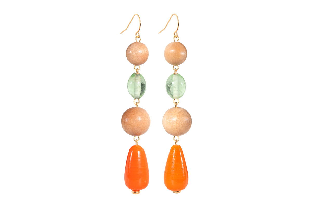 The Sea Glass Drop Earrings by Sophie Monet