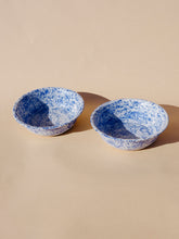 Tephra Blue Splatter Bowls by Salamat Ceramics