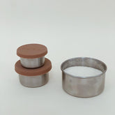 The Steel Trio Containers in Terracotta by Haps Nordic