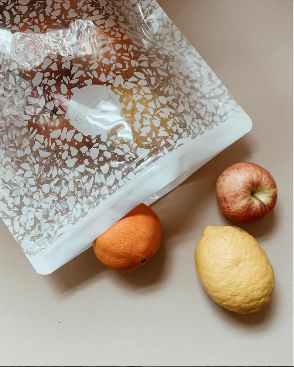 Terrazzo Plastic Zip Snack Bags by Haps Nordic