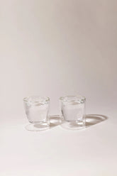 Clear Double Wall Glass Tumbler Set of Two by Yield Design Co