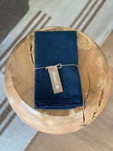 Blue Linen Napkin Set by Domecil