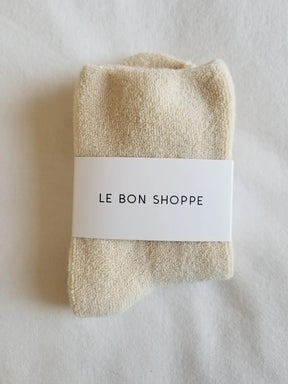 Le Bon Shoppe Ecru Cloud Socks