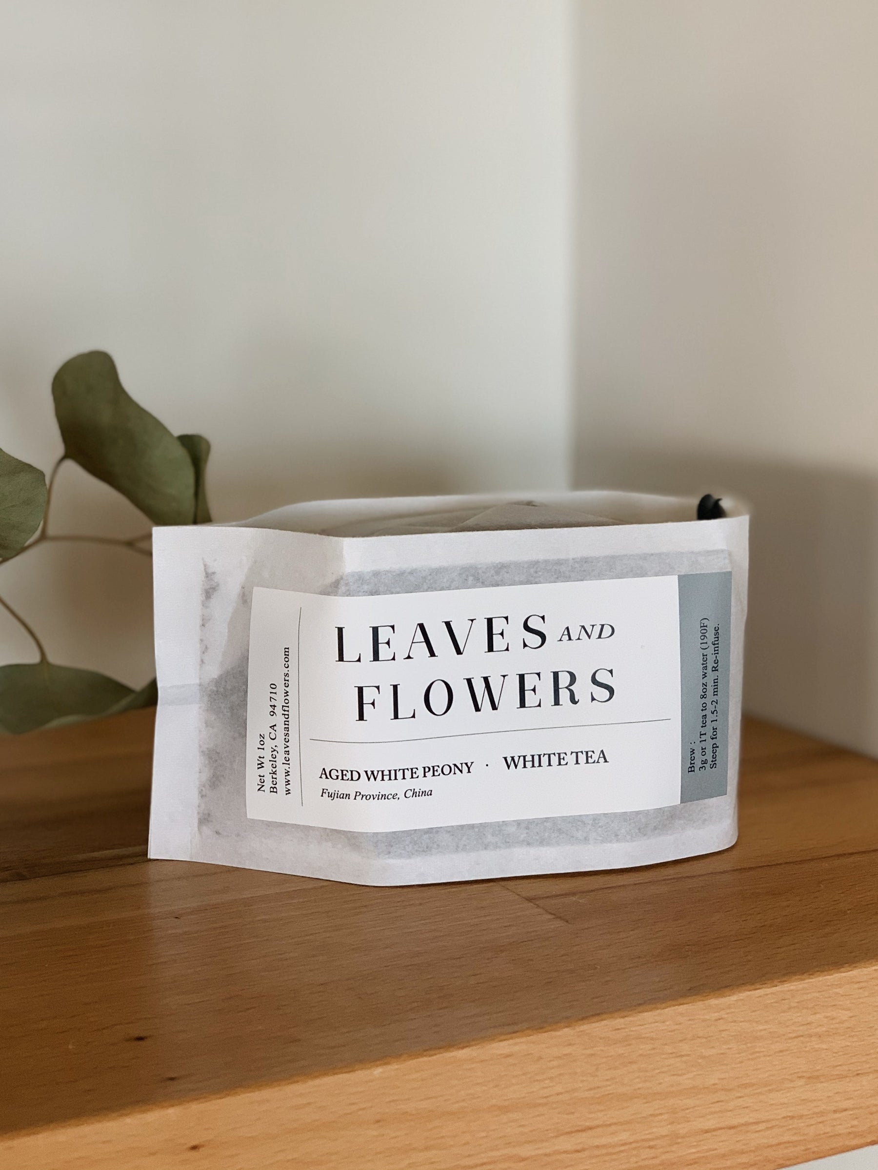 Aged White Peony Tea by Leaves & Flowers