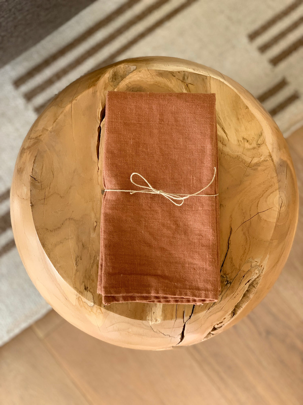 Cinnamon Linen Napkin Set by Domecil