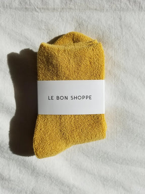 Mustard Cloud Socks by Le Bon Shoppe