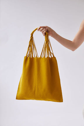 The Textile Tote in Turmeric