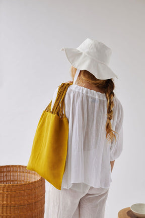 The Textile Tote in Turmeric by Worn